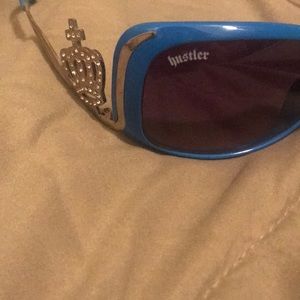 Hustler Hollywood Accessories - Authentic hustler oversized sunglasses blue Hustler Hollywood Accessories - Authentic hustler oversized sunglasses blue